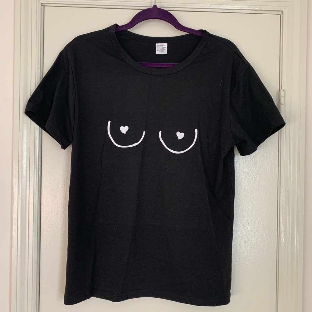 Black Boob Tee